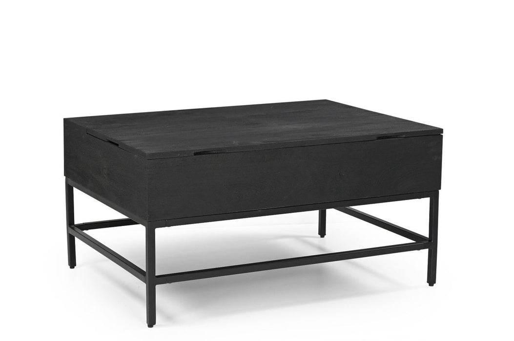 Galaxy Home T1105-10 Coffee Table in Black - Vida Furniture (Laredo,TX)