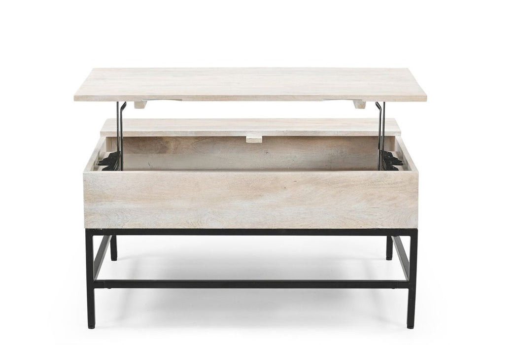 Galaxy Home T1105-15 Coffee Table in White - Vida Furniture (Laredo,TX)
