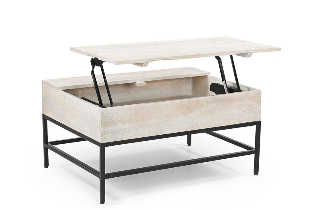 Galaxy Home T1105-15 Coffee Table in White - Vida Furniture (Laredo,TX)
