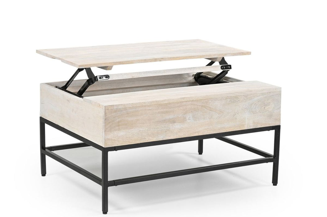 Galaxy Home T1105-15 Coffee Table in White - Vida Furniture (Laredo,TX)