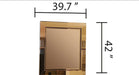 Galaxy Home Lorenzo Gold Detailed Mirror - Vida Furniture (Laredo,TX)