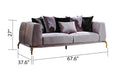 Galaxy Home Majesty Loveseat in Ivory - Vida Furniture (Laredo,TX)