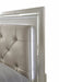Elements International Platinum Full Platform Bed in Golden Champagne - Vida Furniture (Laredo,TX)