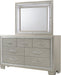 Elements International Platinum Dresser in Golden Champagne - Vida Furniture (Laredo,TX)