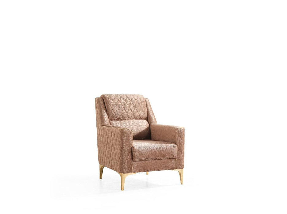Galaxy Home Luna Chair in Copper - Vida Furniture (Laredo,TX)