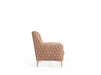 Galaxy Home Luna Chair in Copper - Vida Furniture (Laredo,TX)