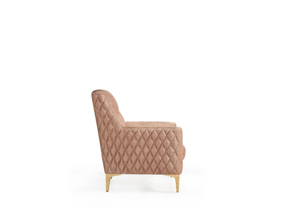 Galaxy Home Luna Chair in Copper - Vida Furniture (Laredo,TX)