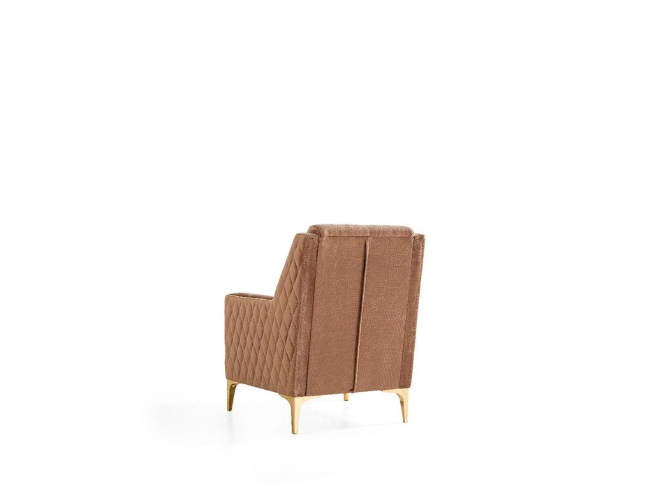 Galaxy Home Luna Chair in Copper - Vida Furniture (Laredo,TX)