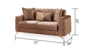 Galaxy Home Luna Loveseat in Copper - Vida Furniture (Laredo,TX)