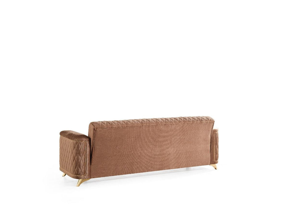 Galaxy Home Luna Sleeper Sofa in Copper - Vida Furniture (Laredo,TX)