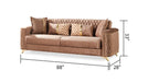 Galaxy Home Luna Sleeper Sofa in Copper - Vida Furniture (Laredo,TX)