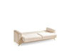 Galaxy Home Luna Sleeper Sofa in Ivory - Vida Furniture (Laredo,TX)