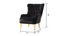 Galaxy Home Lust Chair in Black - Vida Furniture (Laredo,TX)