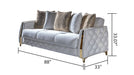 Galaxy Home Lust Sleeper Sofa in Off White - Vida Furniture (Laredo,TX)