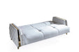 Galaxy Home Lust Sleeper Sofa in Off White - Vida Furniture (Laredo,TX)