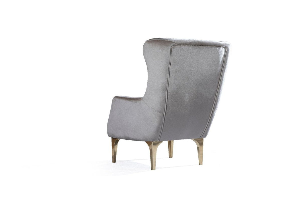 Galaxy Home Lust Chair in Taupe - Vida Furniture (Laredo,TX)