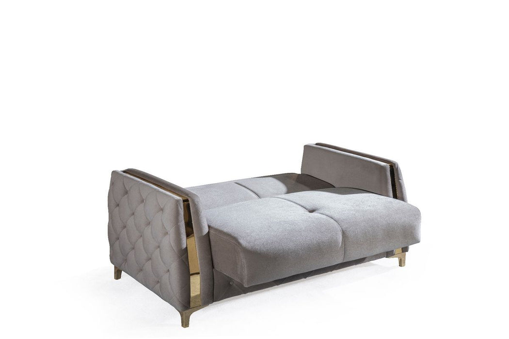 Galaxy Home Lust Loveseat in Taupe - Vida Furniture (Laredo,TX)
