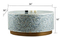 Galaxy Home Modern Luxe Coffee Table in Gray - Vida Furniture (Laredo,TX)