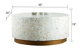 Galaxy Home Modern Luxe Coffee Table in Ivory - Vida Furniture (Laredo,TX)