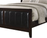 Elements International Lawrence Full Panel Bed in Espresso Lacquer - Vida Furniture (Laredo,TX)