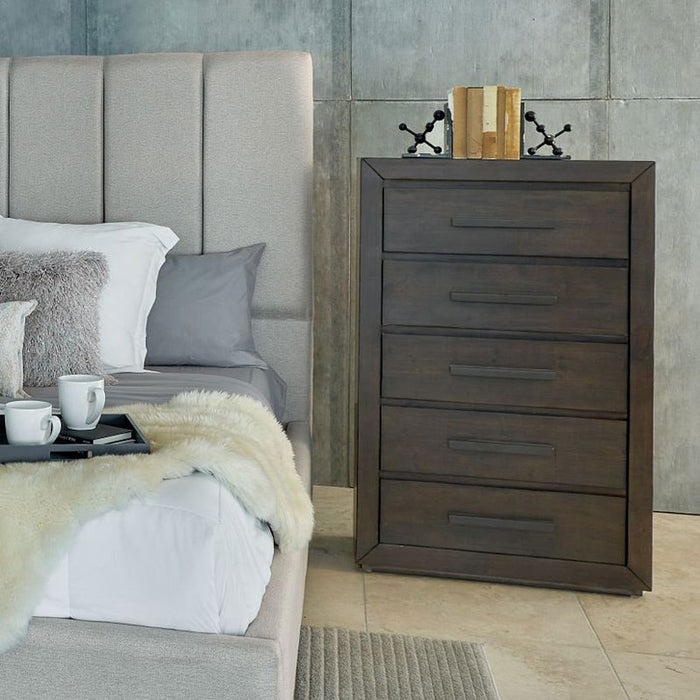 Elements International Magnum Chest in Grey - Vida Furniture (Laredo,TX)