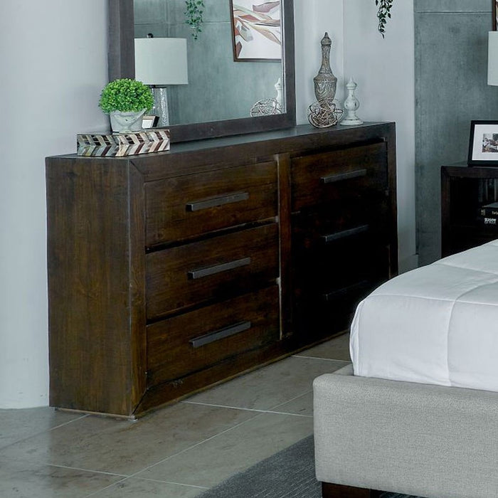 Elements International Magnum Dresser in Grey - Vida Furniture (Laredo,TX)