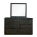Elements International Magnum Dresser in Grey - Vida Furniture (Laredo,TX)