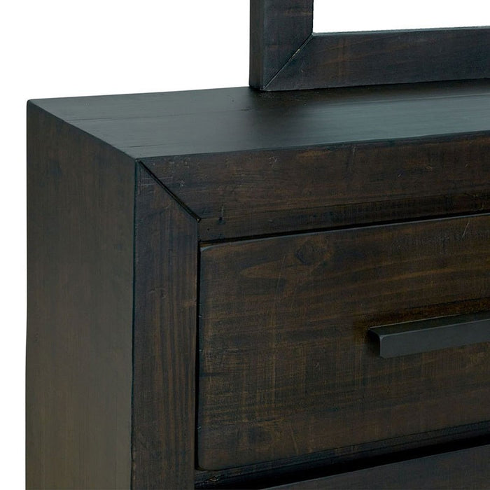 Elements International Magnum Dresser in Grey - Vida Furniture (Laredo,TX)