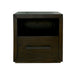 Elements International Magnum Nightstand in Grey - Vida Furniture (Laredo,TX)