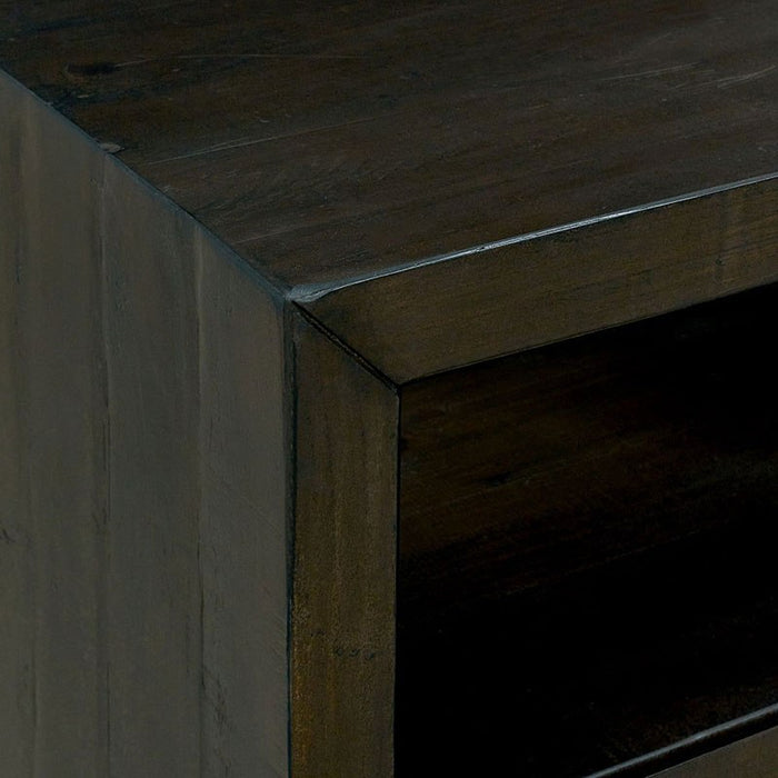 Elements International Magnum Nightstand in Grey - Vida Furniture (Laredo,TX)