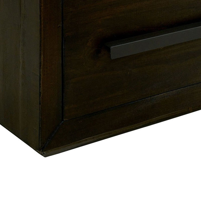 Elements International Magnum Nightstand in Grey - Vida Furniture (Laredo,TX)