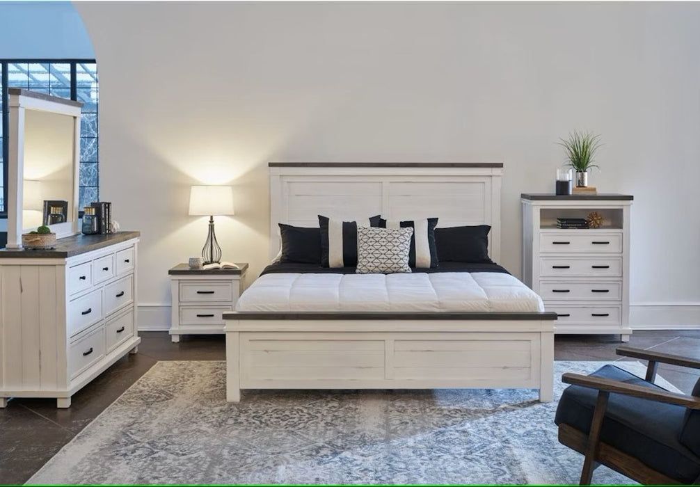 Elements International Madison Chest in White - Vida Furniture (Laredo,TX)