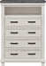 Elements International Madison Chest in White - Vida Furniture (Laredo,TX)