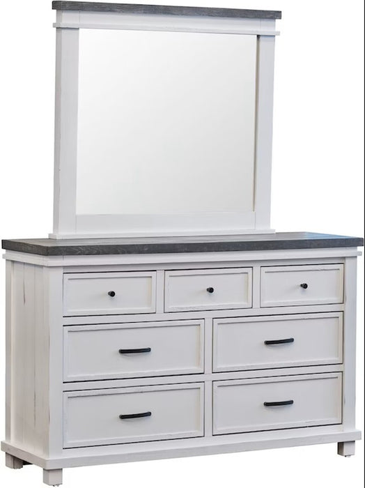 Elements International Madison Dresser in White - Vida Furniture (Laredo,TX)