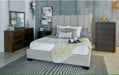 Elements International Magnum Queen Panel Bed in Grey - Vida Furniture (Laredo,TX)