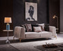 Galaxy Home Majesty Loveseat in Ivory - Vida Furniture (Laredo,TX)