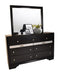 Galaxy Home Matrix Mirror in Black - Vida Furniture (Laredo,TX)