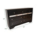 Galaxy Home Matrix 7 Drawer Dresser in Black - Vida Furniture (Laredo,TX)
