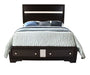 Galaxy Home Matrix King Bed in Black - Vida Furniture (Laredo,TX)