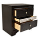 Galaxy Home Matrix Nightstand in Black - Vida Furniture (Laredo,TX)