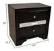 Galaxy Home Matrix Nightstand in Black - Vida Furniture (Laredo,TX)