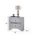Galaxy Home Matrix Nightstand in White - Vida Furniture (Laredo,TX)