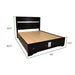 Galaxy Home Matrix Queen Bed in Black - Vida Furniture (Laredo,TX)