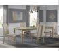 Elements International Maxwell Dining Table in Champange - Vida Furniture (Laredo,TX)