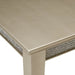 Elements International Maxwell Dining Table in Champange - Vida Furniture (Laredo,TX)