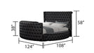 Galaxy Home Maya King Bed in Black - Vida Furniture (Laredo,TX)