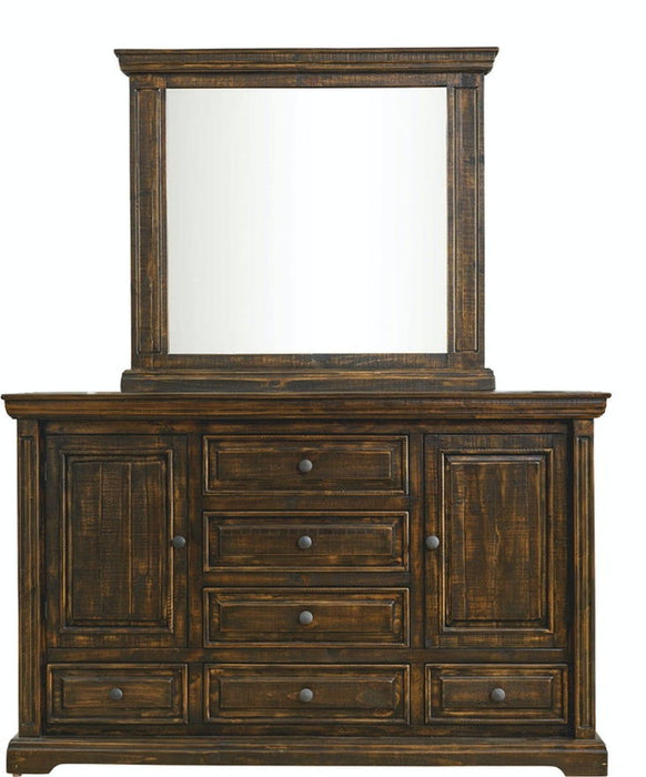 Elements International Condesa Tobacco 8 Drawer Dresser in Brown - Vida Furniture (Laredo,TX)