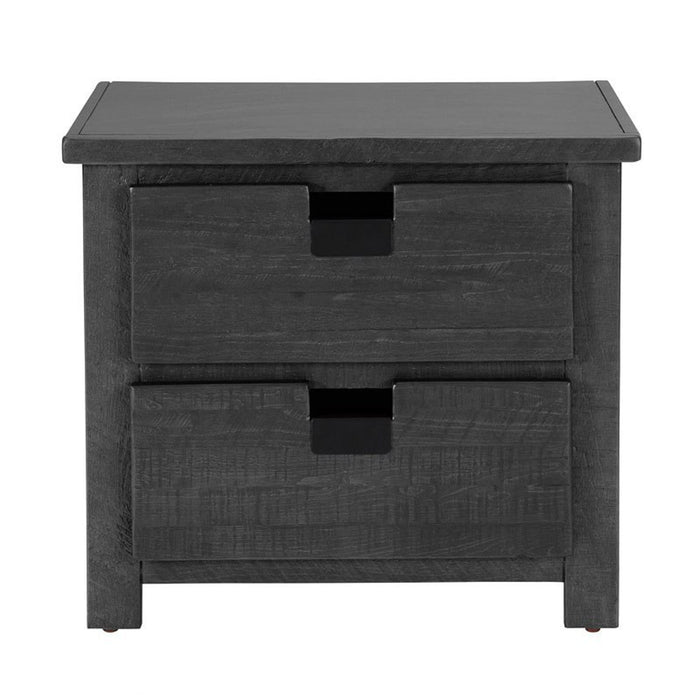 Elements International Vista Nightstand in Grey - Vida Furniture (Laredo,TX)