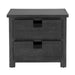 Elements International Vista Nightstand in Grey - Vida Furniture (Laredo,TX)