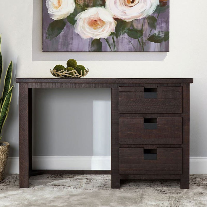 Elements International Vista Computer Desk in Brown - Vida Furniture (Laredo,TX)